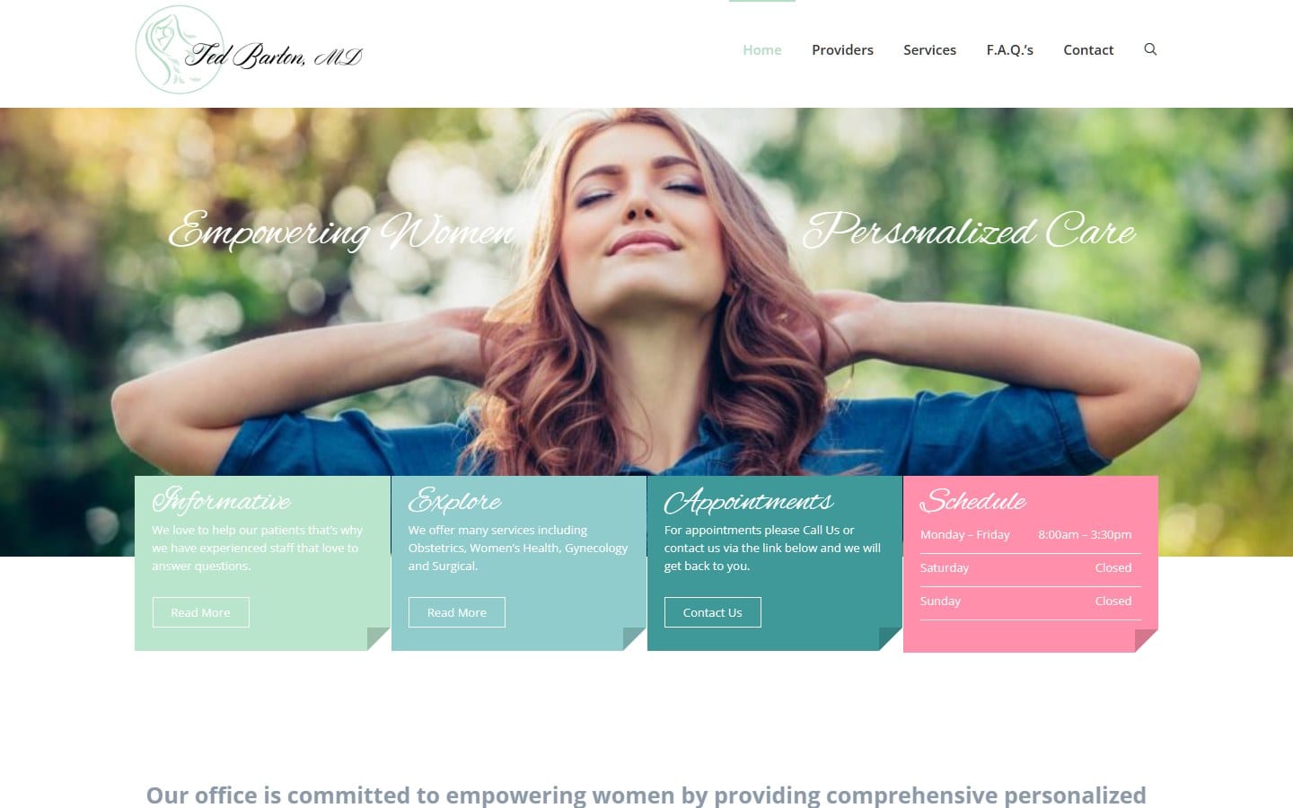 Dr. Barton OB/GYN website