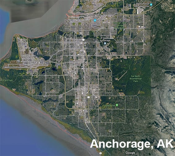 map anchorage alaska - Alaska Web Design